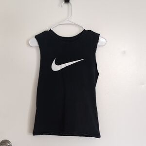 Nike Black Athletic Tank Top Sleeveless Crew Neck
